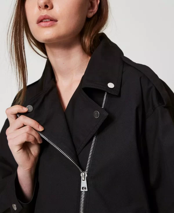 Cazadora biker oversize - Imagen 4