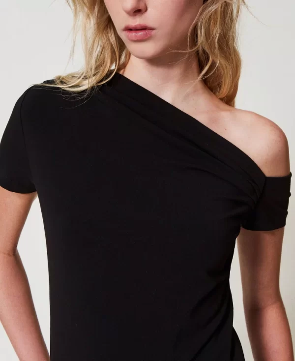Camiseta ceñida drapeada - Imagen 3