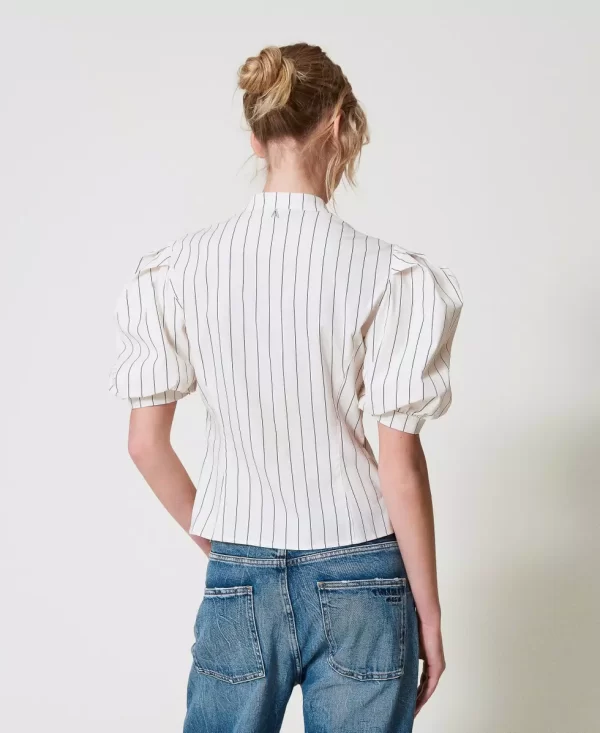 Camisa de popelina con macramé - Imagen 2