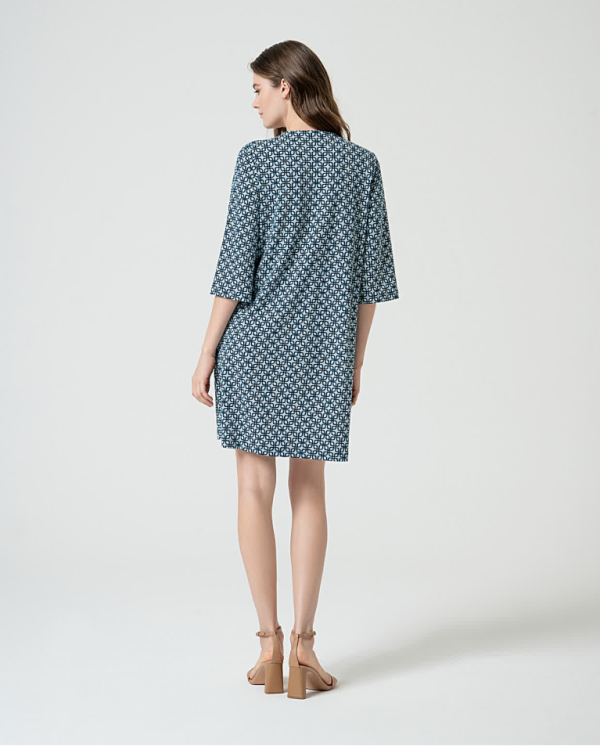 Vestido corto manga 3/4 - Imagen 2