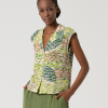 Blusa fluida estampada