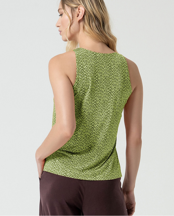Top estampado cuello redondo - Imagen 3