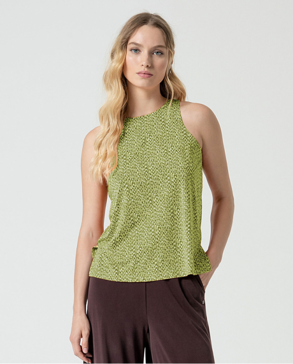 Top estampado cuello redondo - Imagen 2