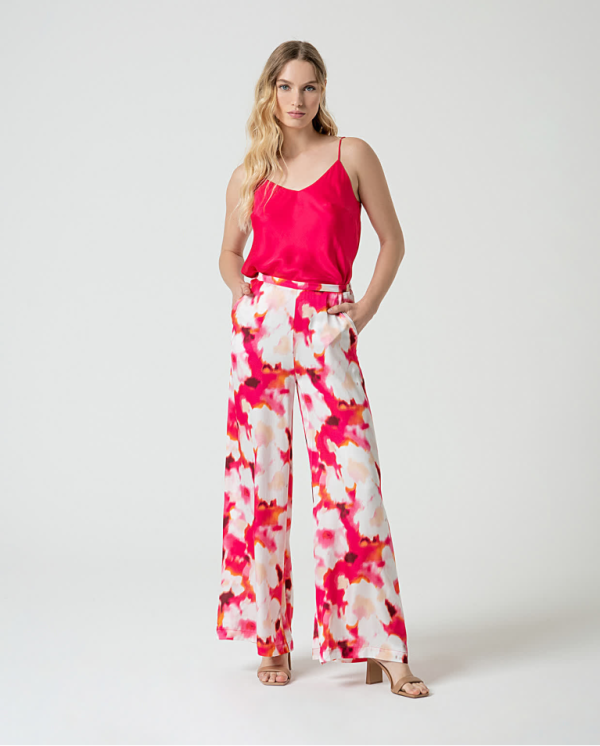 Pantalón palazzo estampado