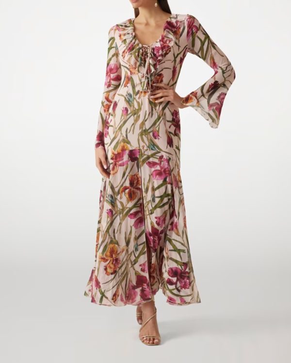 Maxi vestido estampado de flores
