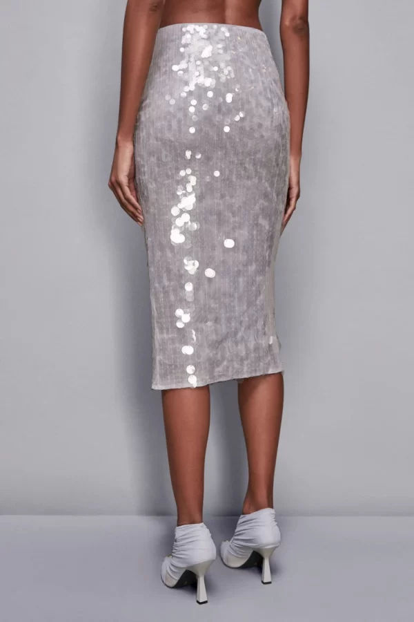 Falda midi con lentejuelas - Imagen 2
