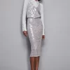 Falda midi con lentejuelas - Imagen 4