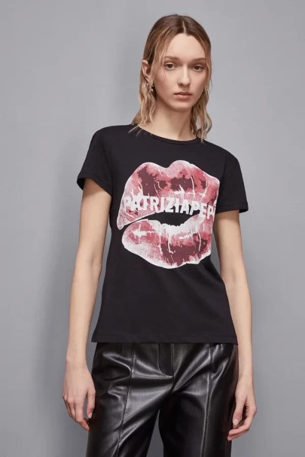 Camiseta con estampado beso - Imagen 5