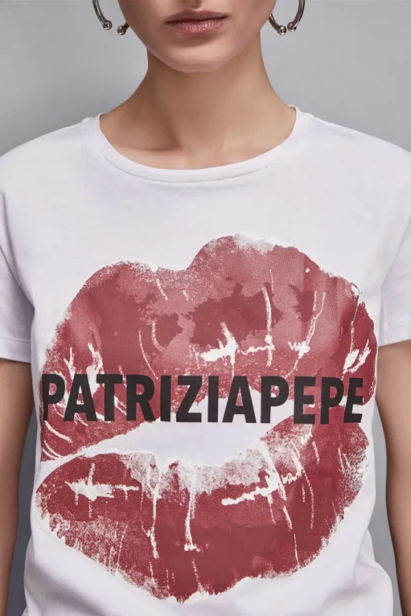 Camiseta con estampado beso - Imagen 2