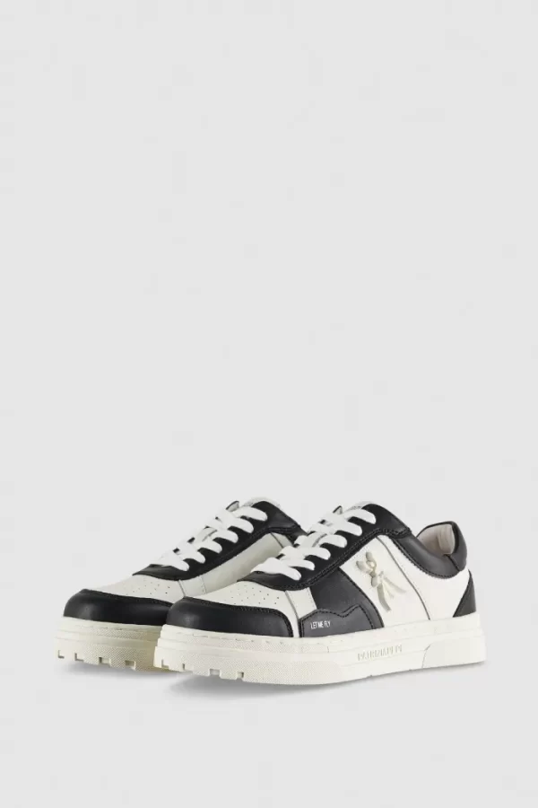 Deportivas de piel color block - Imagen 3