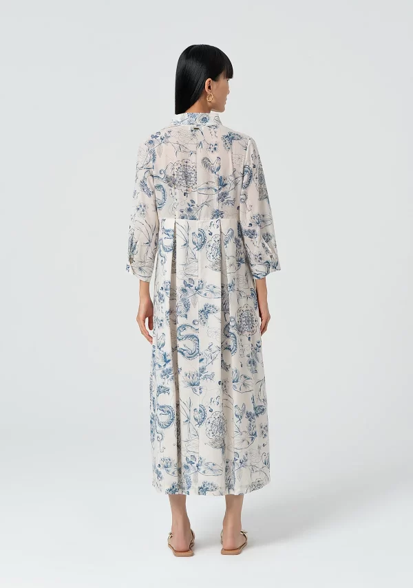 Vestido camisero estampado - Imagen 3