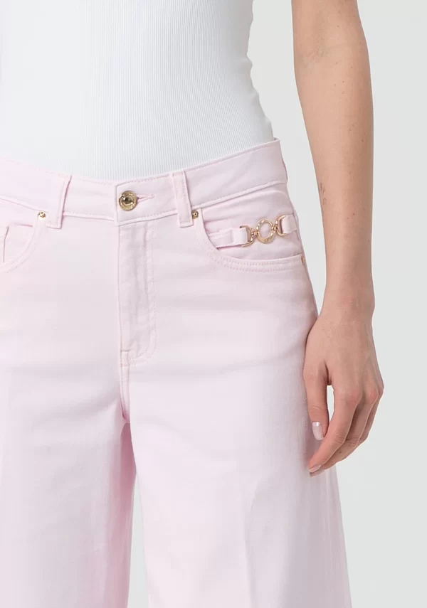 Pantalón flare con detalle en bolsillo - Imagen 5