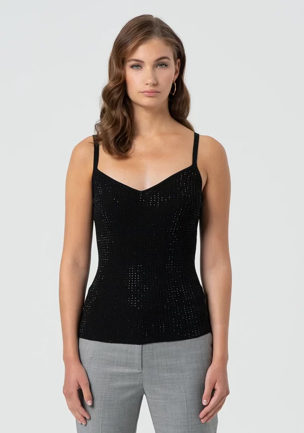 Top de tirantes con strass