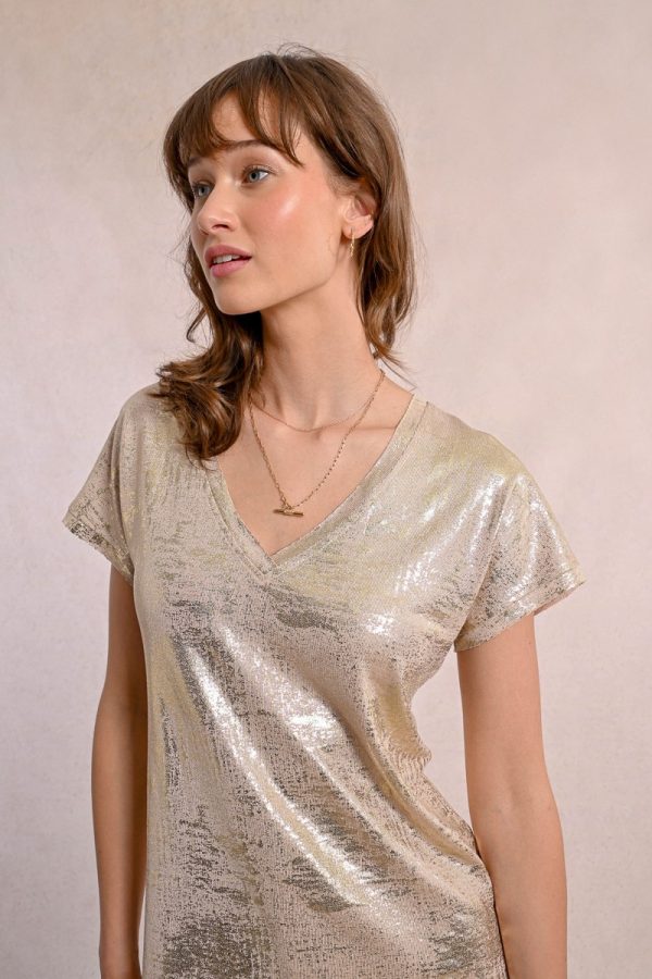 Camiseta efecto metalizado - Imagen 4