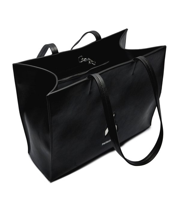 Bolso shopper logotipo en piel - Imagen 3