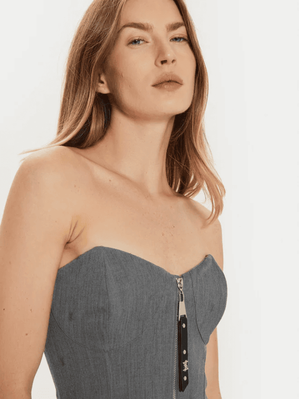 Top gris slim fit - Imagen 2
