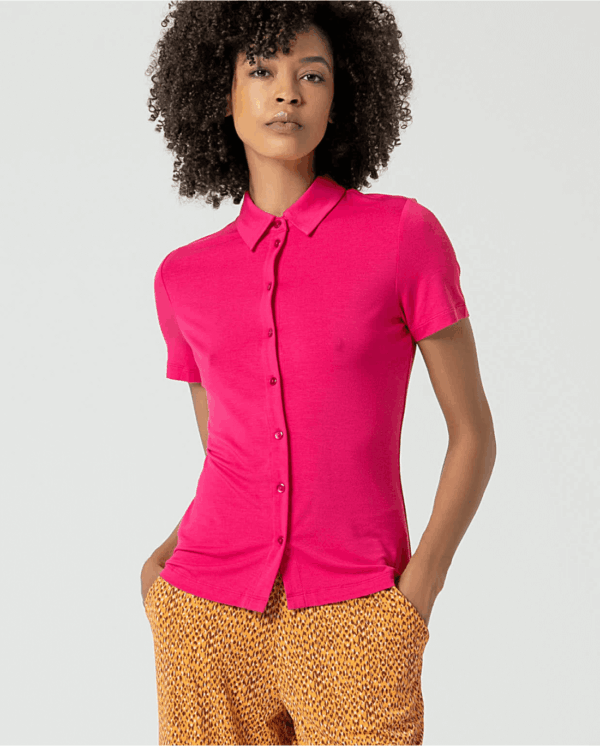 Camisa básica bamboo lisa