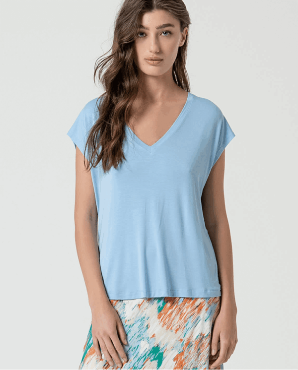 Camiseta sin mangas bamboo lisa