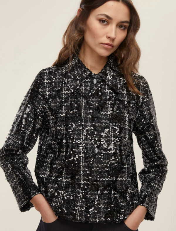 Chaqueta de estera con lentejuelas - Imagen 4