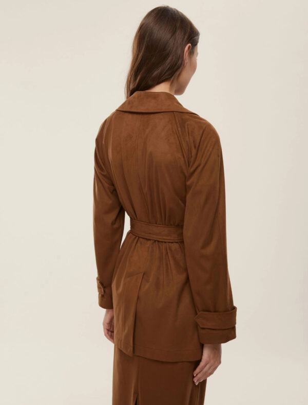 Gabardina de punto - chocolate - Imagen 4