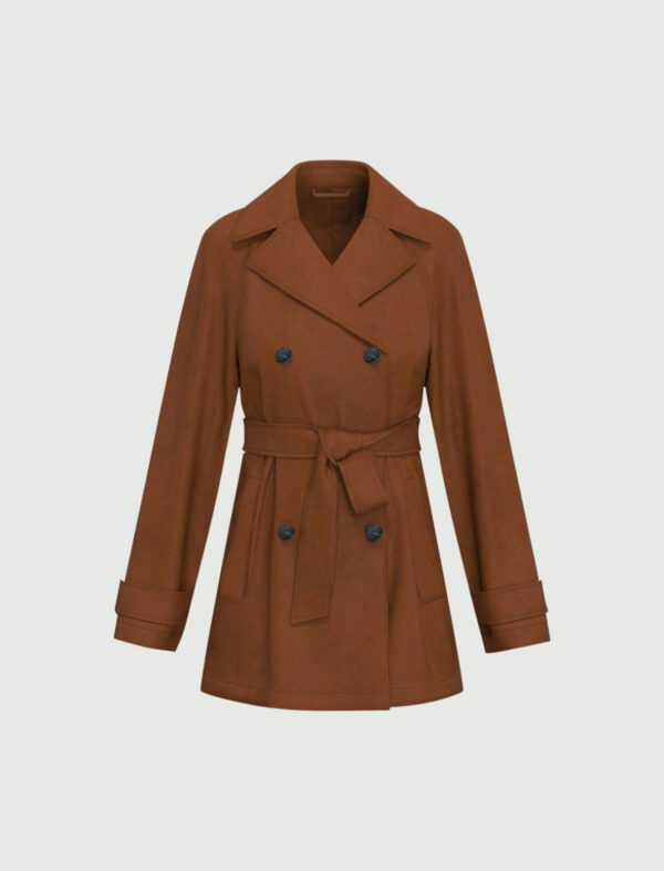 Gabardina de punto - chocolate - Imagen 2