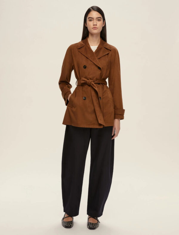 Gabardina de punto - chocolate - Imagen 3