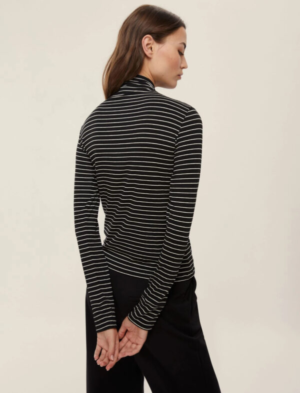 jersey de punto elástico de cuello alto - Imagen 5