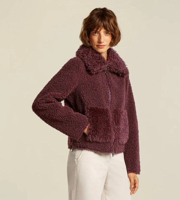 Chaqueta corta reversible de piel sintética - Imagen 3